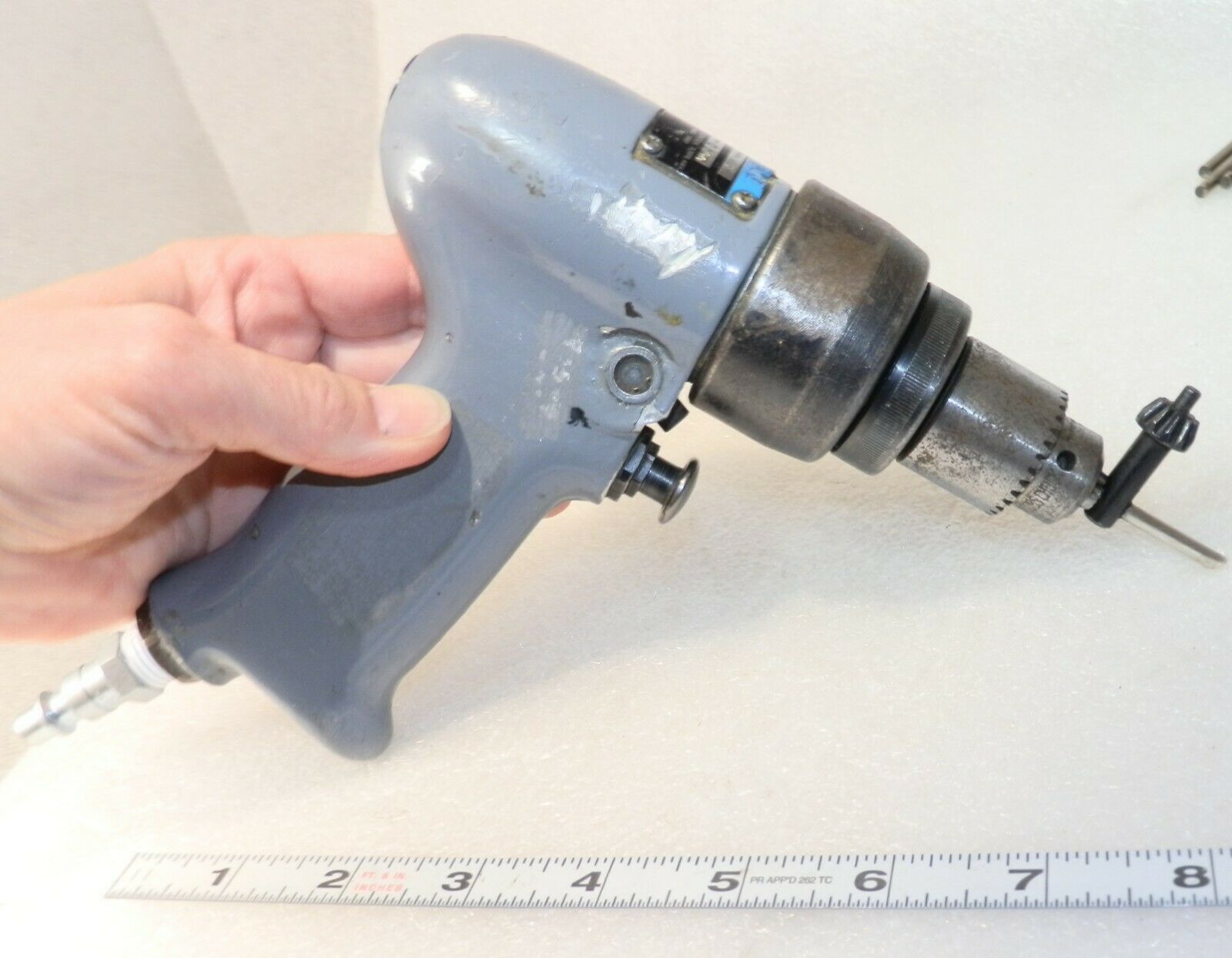 Rockwell 35d303 Model B  Air Powered Drill  With 1/4”   Jacobs Chuck