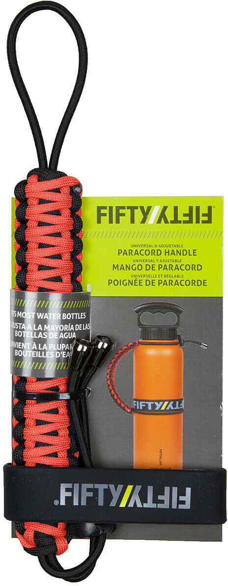 Fifty/fifty Paracord Bottle Handle Coral